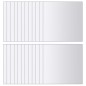 vidaXL Azulejos de espejo 24 unidades cuadrados vidrio vidaXL Azulejos de espejo 24 unidades cuadrados vidrio