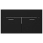 vidaXL Armario para lavabo madera contrachapada negro 80x38,5x46 cm vidaXL Armario para lavabo madera contrachapada negro 80x38,5x46 cm