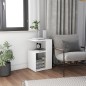vidaXL Mesa auxiliar de madera contrachapada blanco 36x30x56 cm vidaXL Mesa auxiliar de madera contrachapada blanco 36x30x56 cm