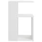 vidaXL Mesa auxiliar de madera contrachapada blanco 36x30x56 cm vidaXL Mesa auxiliar de madera contrachapada blanco 36x30x56 cm