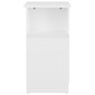 vidaXL Mesa auxiliar de madera contrachapada blanco 36x30x56 cm vidaXL Mesa auxiliar de madera contrachapada blanco 36x30x56 cm