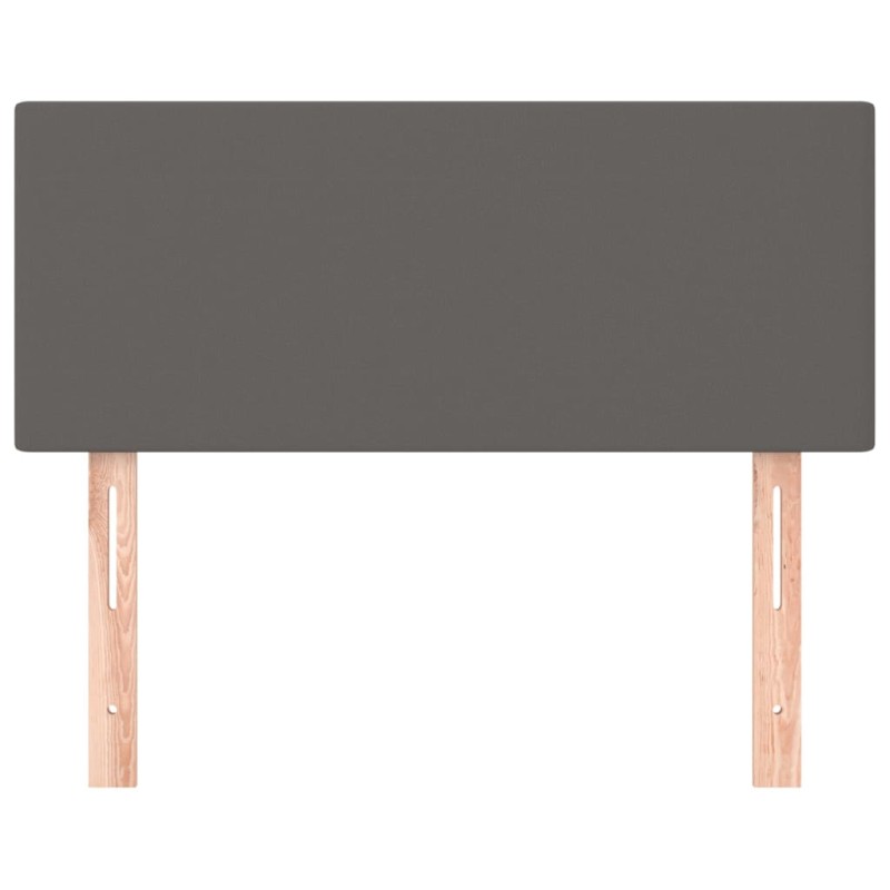 vidaXL Cabecero de cuero sintético gris 80x5x78/88 cm vidaXL Cabecero de cuero sintético gris 80x5x78/88 cm