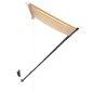 vidaXL Toldo retráctil con LED amarillo y blanco 150x150 cm vidaXL Toldo retráctil con LED amarillo y blanco 150x150 cm
