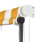 vidaXL Toldo retráctil con LED amarillo y blanco 150x150 cm vidaXL Toldo retráctil con LED amarillo y blanco 150x150 cm