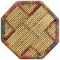 vidaXL Mesa de centro de bambú con detalles chindi multicolor vidaXL Mesa de centro de bambú con detalles chindi multicolor