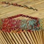 vidaXL Mesa de centro de bambú con detalles chindi multicolor vidaXL Mesa de centro de bambú con detalles chindi multicolor