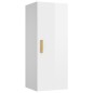 vidaXL Armario pared madera contrachapada blanco brillo 34,5x34x90 cm vidaXL Armario pared madera contrachapada blanco brillo 34,5x34x90 cm