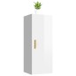 vidaXL Armario pared madera contrachapada blanco brillo 34,5x34x90 cm vidaXL Armario pared madera contrachapada blanco brillo 34,5x34x90 cm