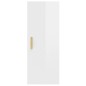 vidaXL Armario pared madera contrachapada blanco brillo 34,5x34x90 cm vidaXL Armario pared madera contrachapada blanco brillo 34,5x34x90 cm