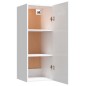 vidaXL Armario pared madera contrachapada blanco brillo 34,5x34x90 cm vidaXL Armario pared madera contrachapada blanco brillo 34,5x34x90 cm