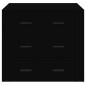 vidaXL Aparador de madera contrachapada negro 80x33x70 cm vidaXL Aparador de madera contrachapada negro 80x33x70 cm