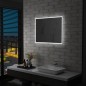 vidaXL Espejo de pared de baño con LED 80x60 cm vidaXL Espejo de pared de baño con LED 80x60 cm