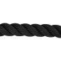 vidaXL Cuerda de batalla poliéster negro 12 m 9 kg vidaXL Cuerda de batalla poliéster negro 12 m 9 kg