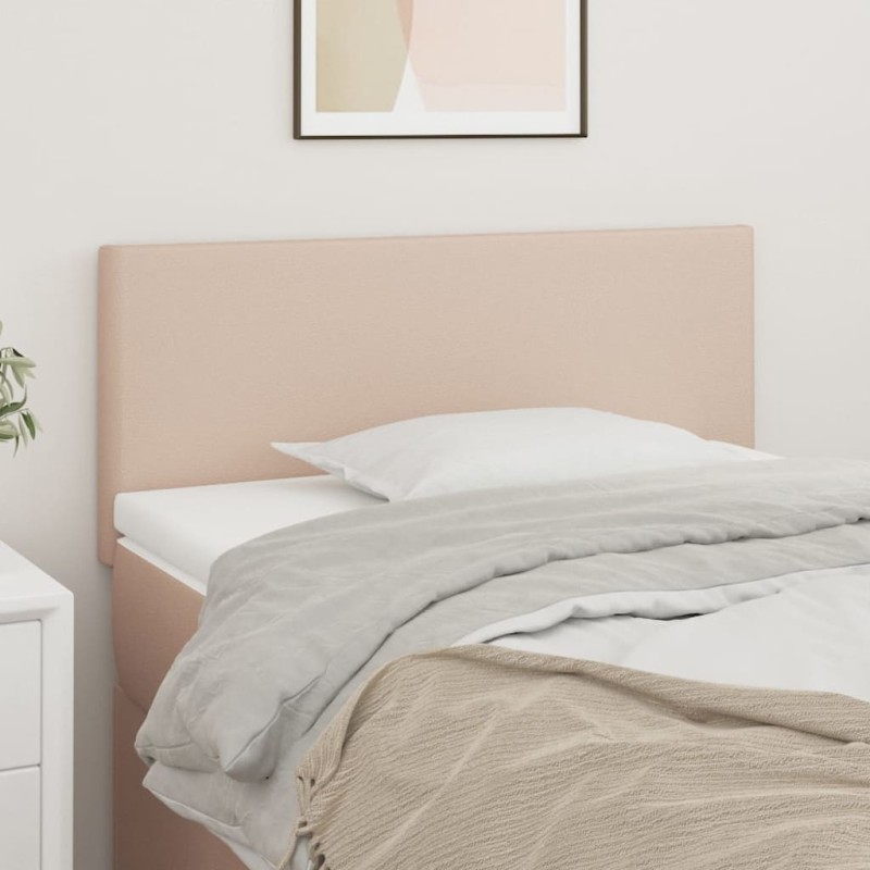 vidaXL Cabecero de cuero sintético color capuchino 90x5x78/88 cm vidaXL Cabecero de cuero sintético color capuchino 90x5x78/88 cm