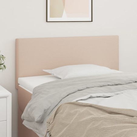 vidaXL Cabecero de cuero sintético color capuchino 90x5x78/88 cm