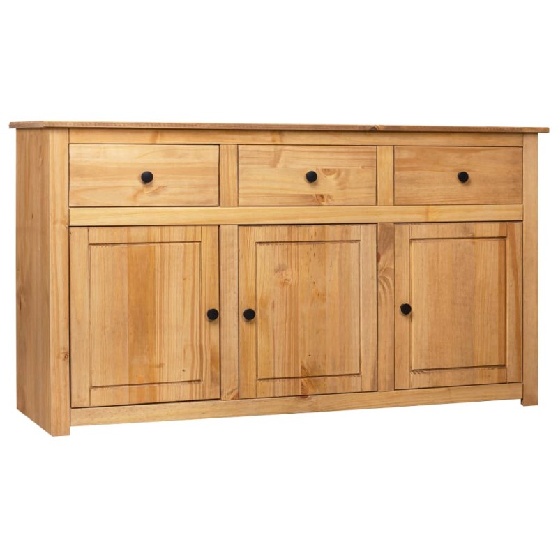 vidaXL Aparador de madera maciza de pino estilo Panamá 135x40x80 cm vidaXL Aparador de madera maciza de pino estilo Panamá 135x40x80 cm