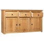 vidaXL Aparador de madera maciza de pino estilo Panamá 135x40x80 cm vidaXL Aparador de madera maciza de pino estilo Panamá 135x40x80 cm