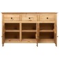 vidaXL Aparador de madera maciza de pino estilo Panamá 135x40x80 cm vidaXL Aparador de madera maciza de pino estilo Panamá 135x40x80 cm