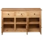 vidaXL Aparador de madera maciza de pino estilo Panamá 135x40x80 cm vidaXL Aparador de madera maciza de pino estilo Panamá 135x40x80 cm