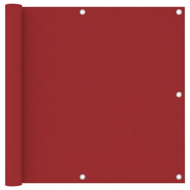 vidaXL Toldo para balcón tela oxford rojo 90x500 cm