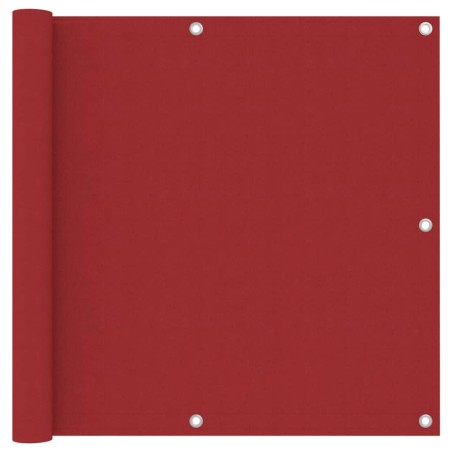 vidaXL Toldo para balcón tela oxford rojo 90x500 cm