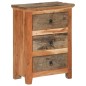 vidaXL Armario auxiliar de madera maciza de acacia 55x33x75 cm vidaXL Armario auxiliar de madera maciza de acacia 55x33x75 cm