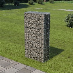 vidaXL Muro de gaviones con cubiertas acero galvanizado 50x20x100 cm