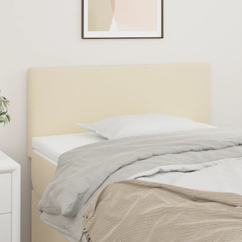 vidaXL Cabecero de cuero sintético color crema 100x5x78/88 cm vidaXL Cabecero de cuero sintético color crema 100x5x78/88 cm