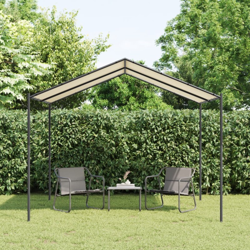 vidaXL Carpa acero y tela beige 3x3 m vidaXL Carpa acero y tela beige 3x3 m