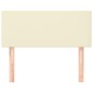 vidaXL Cabecero de cuero sintético color crema 100x5x78/88 cm vidaXL Cabecero de cuero sintético color crema 100x5x78/88 cm