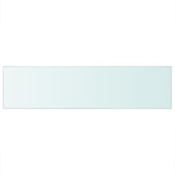 vidaXL Panel de estante vidrio claro 100x25 cm