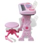 Piano de juguete de 37 teclas con taburete/micrófono para niños (Rosa) Piano de juguete de 37 teclas con taburete/micrófono para niños (Rosa)