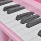 Piano de juguete de 37 teclas con taburete/micrófono para niños (Rosa) Piano de juguete de 37 teclas con taburete/micrófono para niños (Rosa)