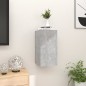 vidaXL Muebles de salón de pared 2 uds gris hormigón 30,5x30x30 cm