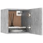 vidaXL Muebles de salón de pared 2 uds gris hormigón 30,5x30x30 cm