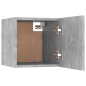 vidaXL Muebles de salón de pared 2 uds gris hormigón 30,5x30x30 cm