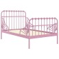 vidaXL Estructura de cama extensible metal rosa 80x130/200 cm vidaXL Estructura de cama extensible metal rosa 80x130/200 cm