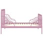 vidaXL Estructura de cama extensible metal rosa 80x130/200 cm vidaXL Estructura de cama extensible metal rosa 80x130/200 cm