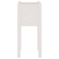 vidaXL Jardinera de madera maciza de pino blanco 31x31x70 cm vidaXL Jardinera de madera maciza de pino blanco 31x31x70 cm