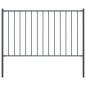 vidaXL Panel de valla y postes acero recubrimiento polvo gris 1,7x1 m vidaXL Panel de valla y postes acero recubrimiento polvo gris 1,7x1 m