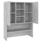 vidaXL Armario de lavadora gris hormigón 70,5x25,5x90 cm