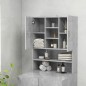 vidaXL Armario de lavadora gris hormigón 70,5x25,5x90 cm