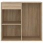 vidaXL Armario maquillaje madera contrachapada roble Sonoma 80x40x75cm