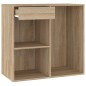 vidaXL Armario maquillaje madera contrachapada roble Sonoma 80x40x75cm