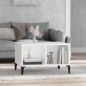 vidaXL Mesa de centro madera contrachapada blanco 60x50x36,5 cm