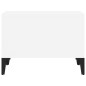 vidaXL Mesa de centro madera contrachapada blanco 60x50x36,5 cm