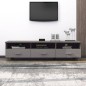 vidaXL Mueble de TV HAMAR madera maciza de pino gris claro 158x40x40 vidaXL Mueble de TV HAMAR madera maciza de pino gris claro 158x40x40