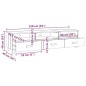 vidaXL Mueble de TV HAMAR madera maciza de pino gris claro 158x40x40 vidaXL Mueble de TV HAMAR madera maciza de pino gris claro 158x40x40