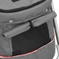 vidaXL Cochecito para perros plegable tela lino gris 100x49x96 cm