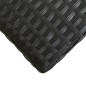 vidaXL Banco de jardín de ratán sintético negro 80 cm vidaXL Banco de jardín de ratán sintético negro 80 cm